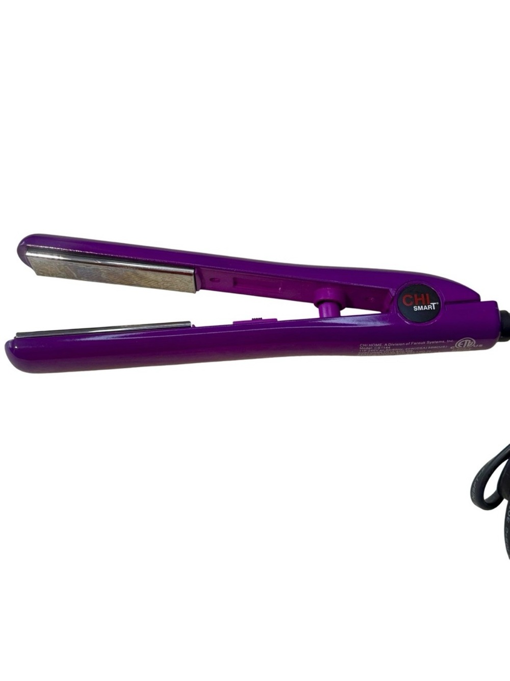 CHI Smart Ceramic Flat Iron Hair Straightener 1 Inch Purple Travel Styling Tool